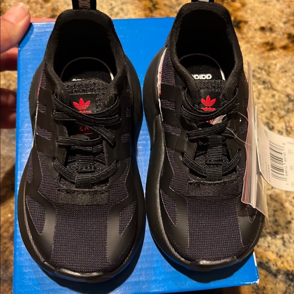 Adidas  ZX 2K Boost Ticker Tape "Core Black/adidas Text